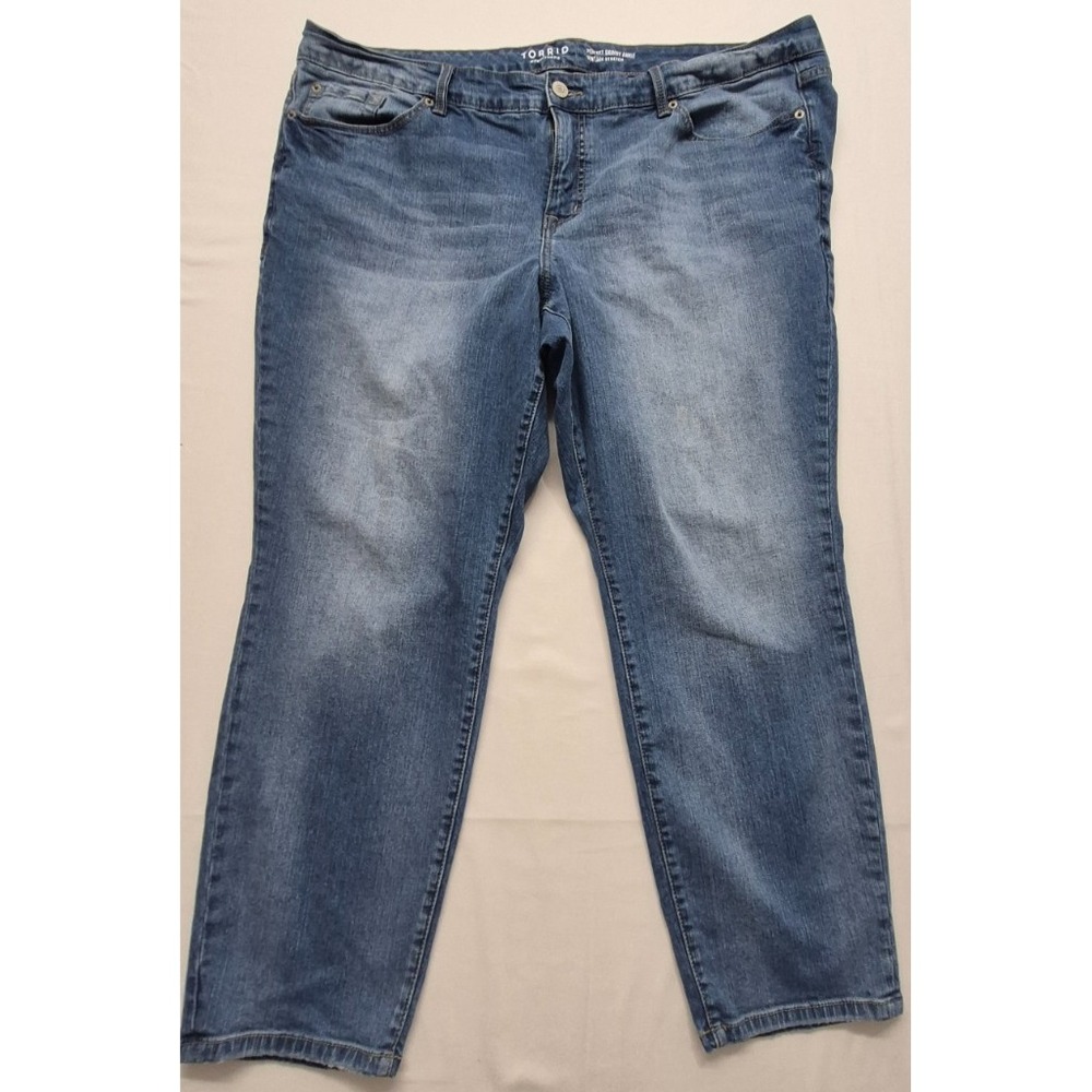 Torrid Vintage Stretch women's plus ankle skinny denim blue jeans sz. 22